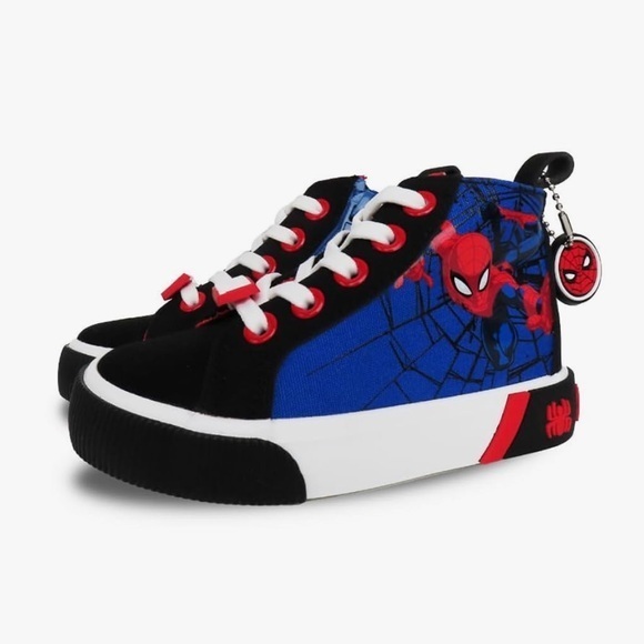 Spiderman Other - Ground Up Marvel spiderman blue white high top sneaker SIZE 5 toddler Shoe New‎